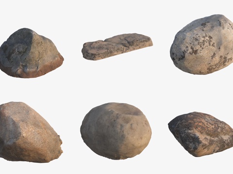  大石头巨石岩石3d模型 