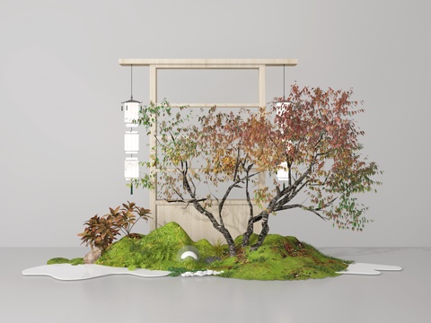  景观植物3d模型 