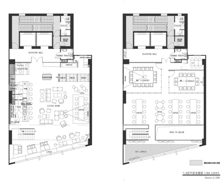  LOFT工业风咖啡店施工图cad施工图 