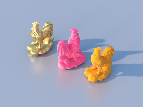  雕塑 动物摆件 小品3d模型 
