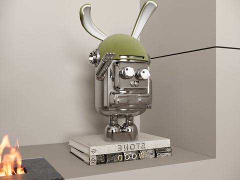  现代雕塑摆件 雕像 玩偶3d模型 