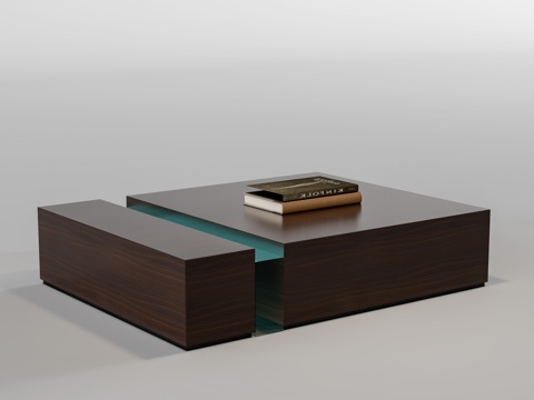  现代茶几3d模型 