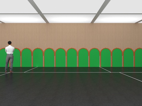  文化墙 企业文化墙 展示墙 主题墙 展厅 校园文化 走廊3d模型 