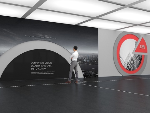  文化墙 企业文化墙 展示墙 教室 展厅 校园文化 走廊3d模型 