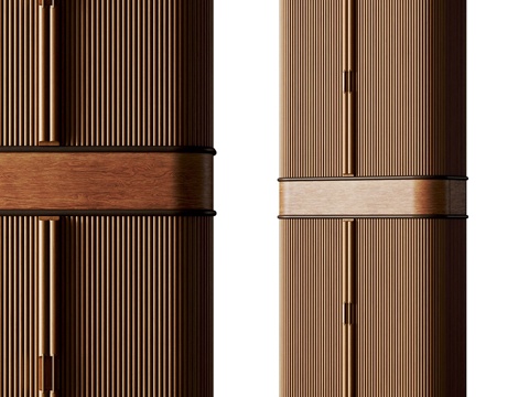  新中式 Dorian Entryway 衣柜3d模型 