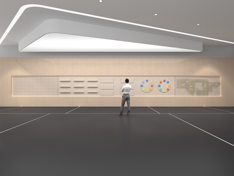  文化墙 企业文化墙 教育 主题墙 展厅 校园文化 走廊3d模型 