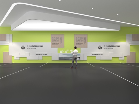  文化墙 企业文化墙 教育 主题墙 展厅 校园文化 走廊3d模型 