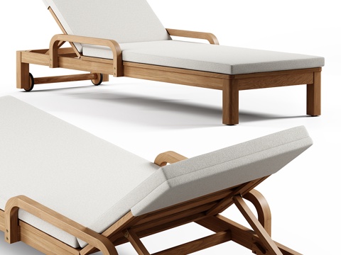  Kave Home - Sonsaura 日光浴躺椅3d模型 