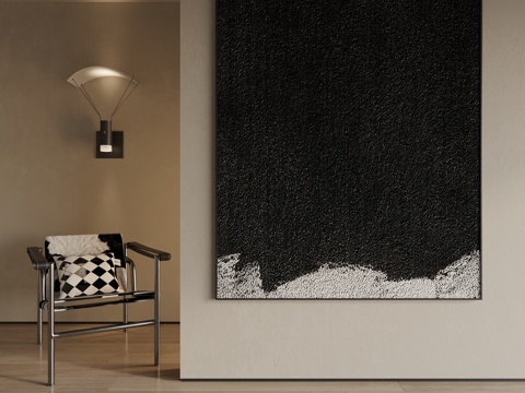  现代装饰画3d模型 