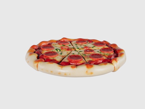  披萨比萨3d模型 