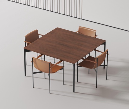  现代休闲桌椅3d模型 