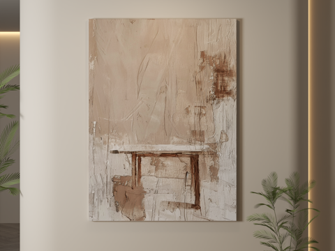  现代装饰画 装饰画 现代挂画 挂画 简约挂画3d模型 