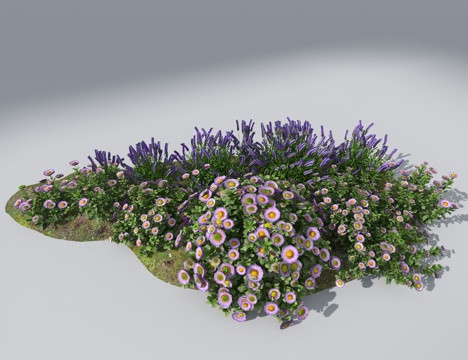  景观花卉3d模型 