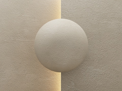 现代微水泥墙面 乳胶漆 涂料su模型