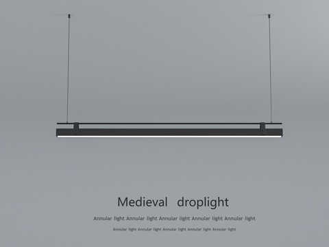  现代吊灯 长条吊灯 餐厅吊灯3d模型 
