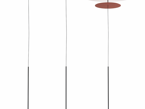  Vibia 现代极简吊灯 创意吊灯 吧台吊灯 艺术吊灯3d模型 