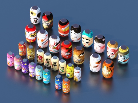  灯笼 花灯 小品3d模型 