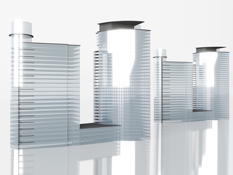  办公楼3d模型 