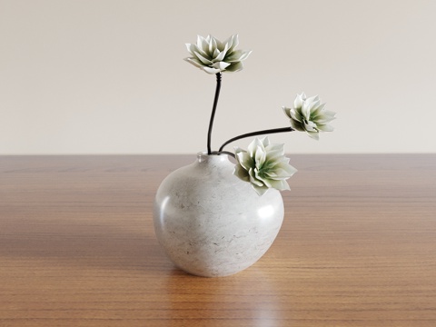  花瓶 花艺 花卉 插花 绿植 盆景 盆栽 室内绿植 植物摆件3d模型 