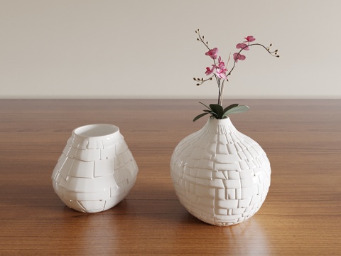  花瓶 花艺 花卉 插花 绿植 盆景 盆栽 室内绿植 植物摆件3d模型 