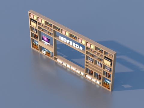  儿童柜子 玩具柜 书柜3d模型 