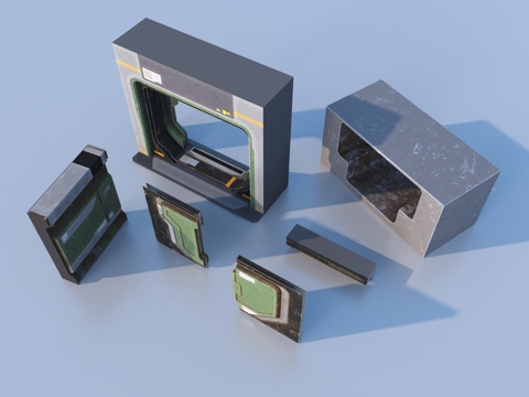  五金件 机械零件 船舱组件3d模型 