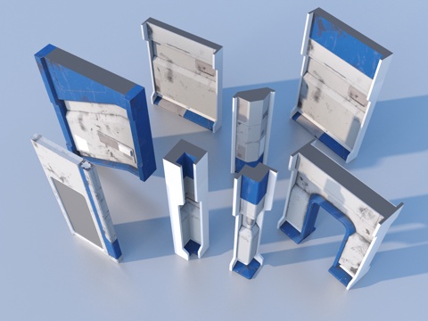  五金件 机械零件 船舱组件3d模型 