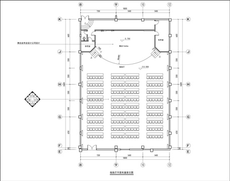  多功能报告厅，大会议室，多功能厅，演艺厅cad施工图 