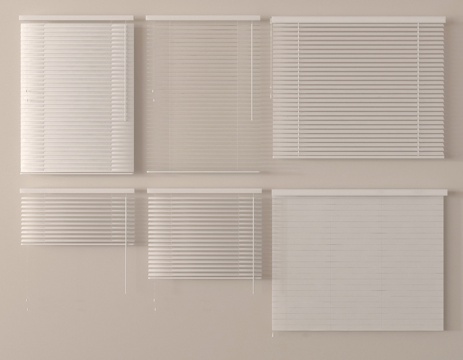  百叶帘 拉帘 百叶窗3d模型 