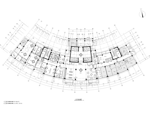  大型医院住院楼 施工图cad施工图 