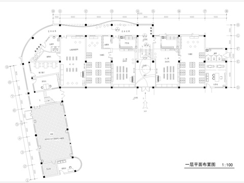  3200平幼儿园 托育所早教中心 CADcad施工图 