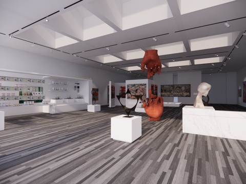  专项设计展厅文化展厅su模型 