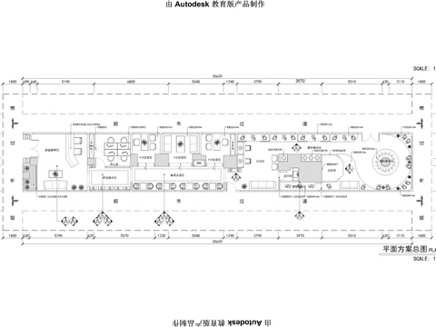  现代时尚婚纱店施工图cad施工图 