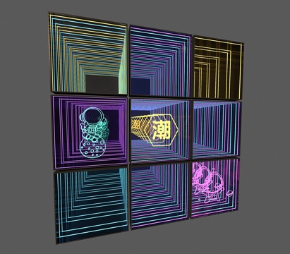  深渊镜 千层镜3d模型 