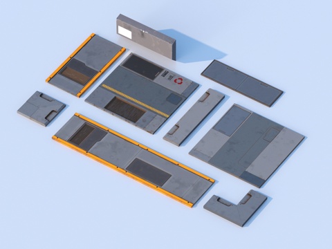  五金件 机械零件 船舱组件3d模型 