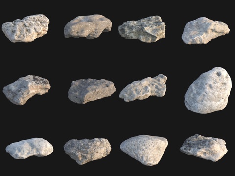  岩石大石头3d模型 