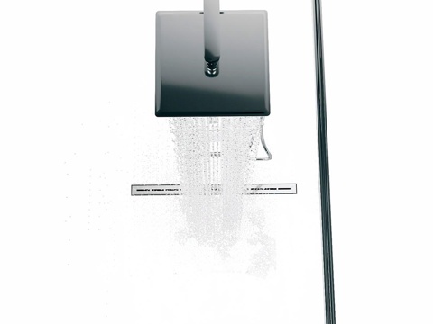  现代卫浴用品 极简卫浴 玻璃隔断 喷淋 水龙头 花洒3d模型 
