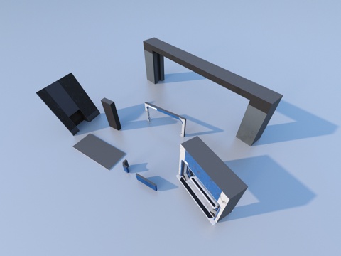  五金件 机械零件 船舱组件3d模型 