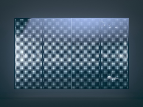  轻奢冲孔板3d模型 