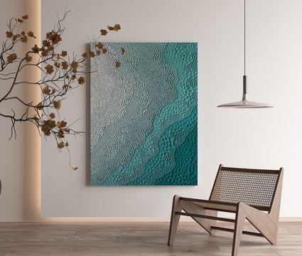  现代装饰画3d模型 