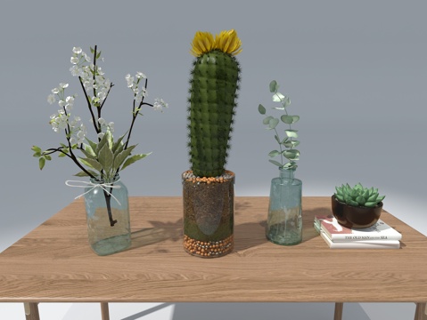  插花3d模型 