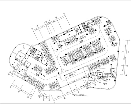  地下停车场cad施工图 
