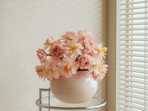  现代花卉3d模型 