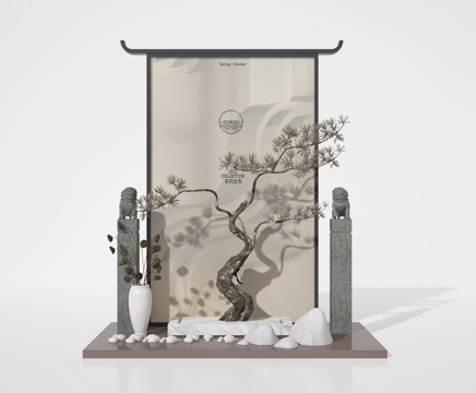  小景3d模型 