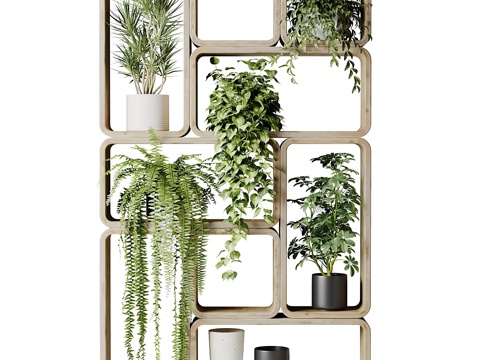  装饰架 植物架3d模型 