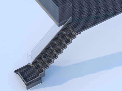  梯子 钢梯 楼梯3d模型 