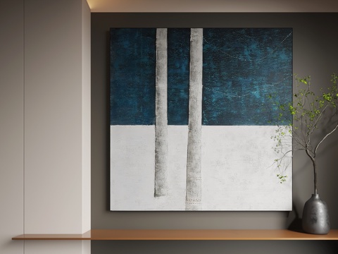  现代挂画 现代装饰画 抽象画 客厅挂画3d模型 