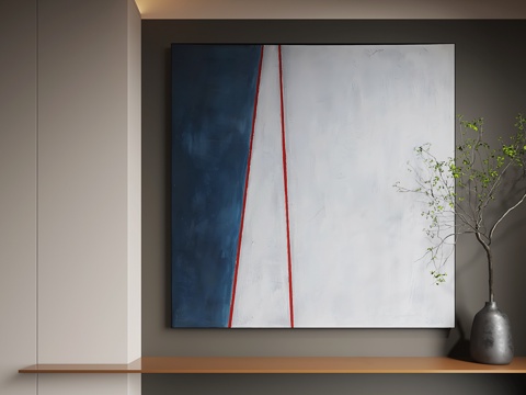  现代挂画 现代装饰画 抽象画 客厅挂画3d模型 