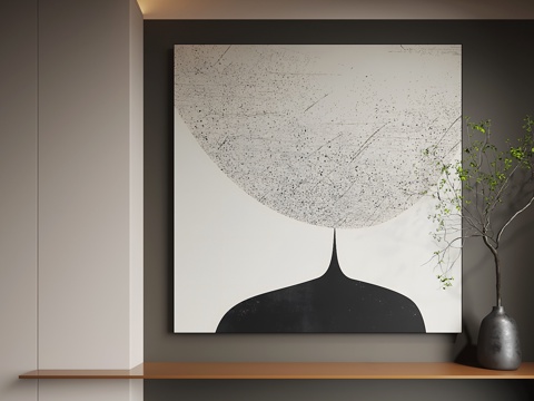  现代挂画 现代装饰画 抽象画 客厅挂画3d模型 