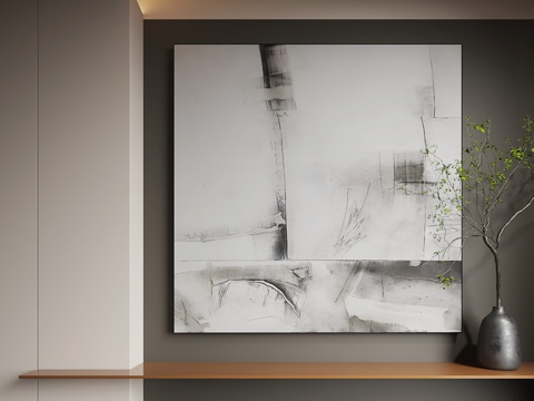  现代挂画 现代装饰画 抽象画 客厅挂画3d模型 